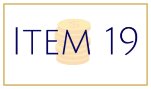 item 19 financial performance representations and earnings claims