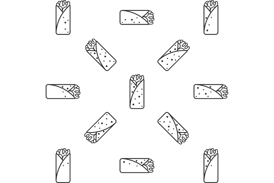 burrito collage