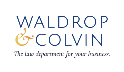 Waldrop and Colvin, business and franchise law firm stacked logo