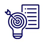 graphic of light and paper with bullseye