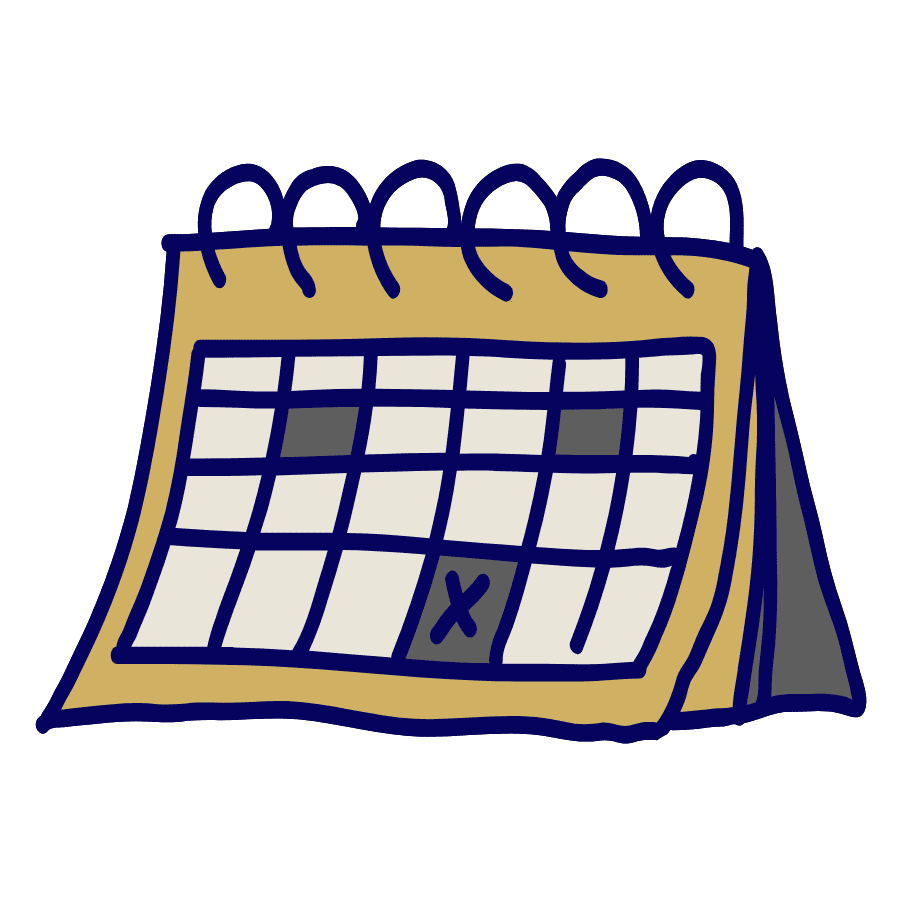 calendar to illustrate franchise waiting periods